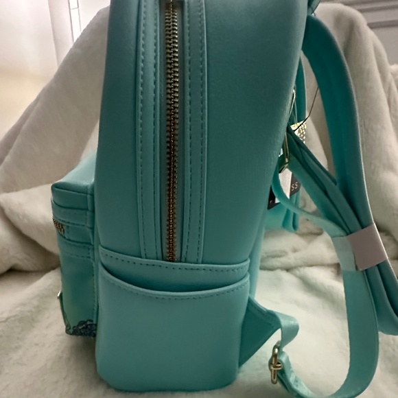 Disney Loungefly Ariel The Little Mermaid Mini Backpack with Cardholder - Picture 6 of 9